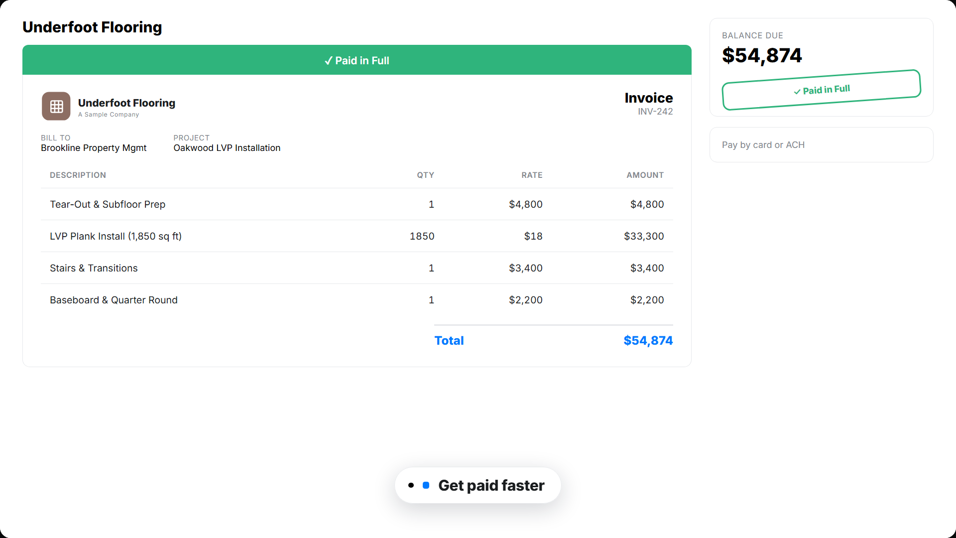 flooring paid portal