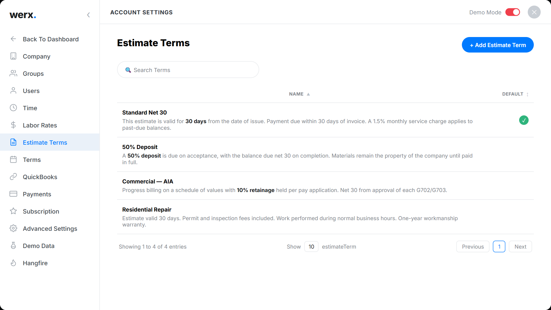 kb estimate terms