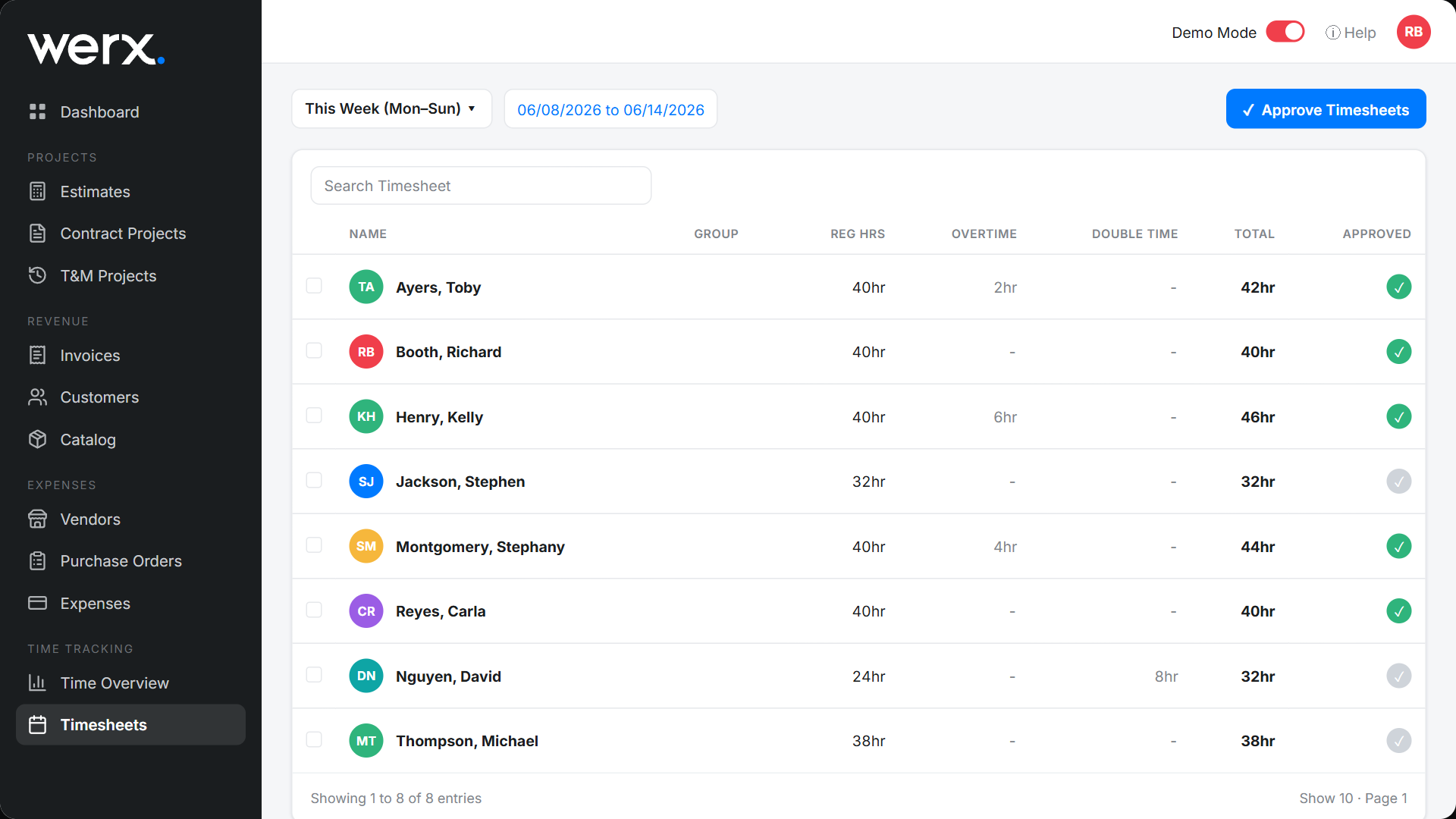 kb timesheets