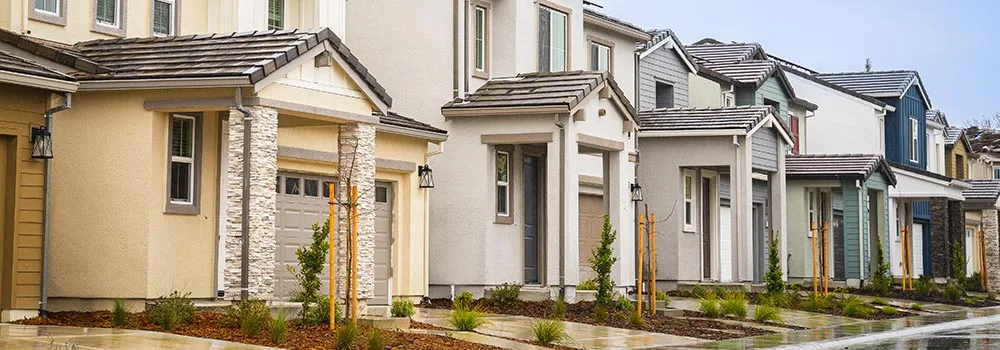 A street of well kept homes in a residential neighborhood, the service area your website pages should speak to