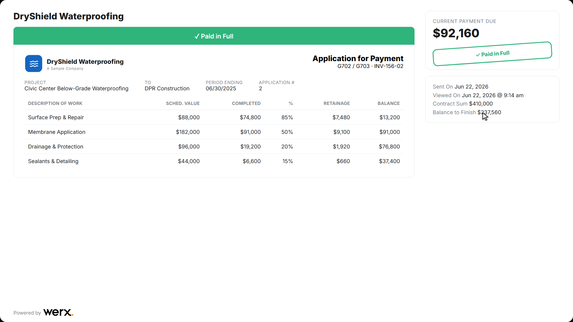 waterproofing aia paid portal